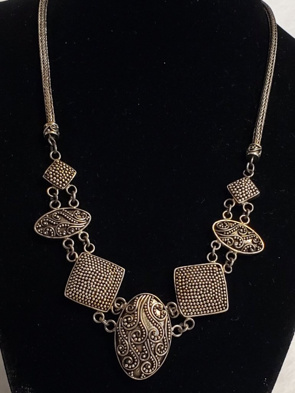 BA Suarti Bali Indonesia 925 sterling silver Elegant Gorgeous Vintage Necklace